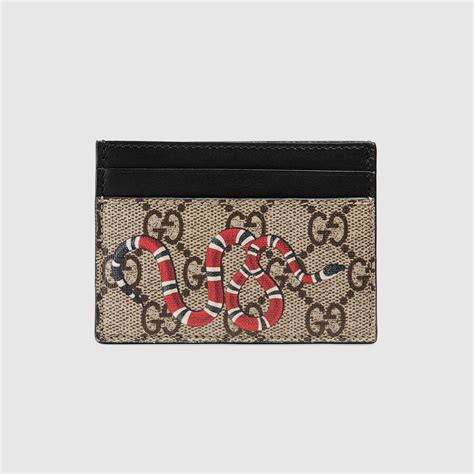 gucci supreme card holder|gucci men's card holder wallet.